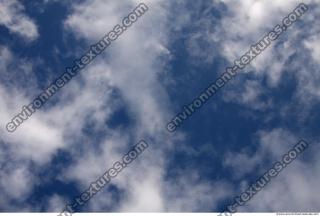 Photo Texture of Blue Clouded Clouds